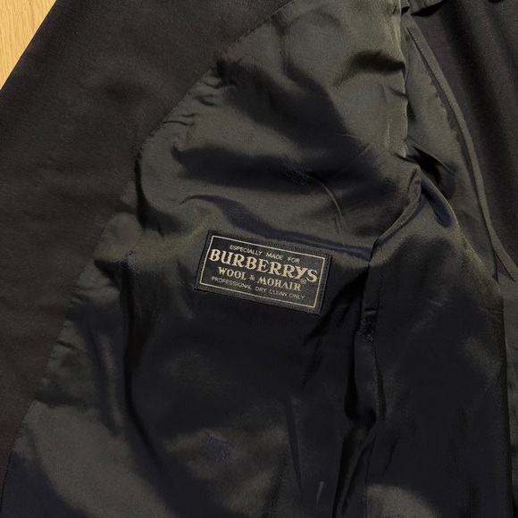 Vintage Burberrys Double Breasted Wool Mohair Blazer Sport Coat Mens 40R Medium - Picture 5 of 11